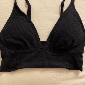 Black crop top, comfy and soft!